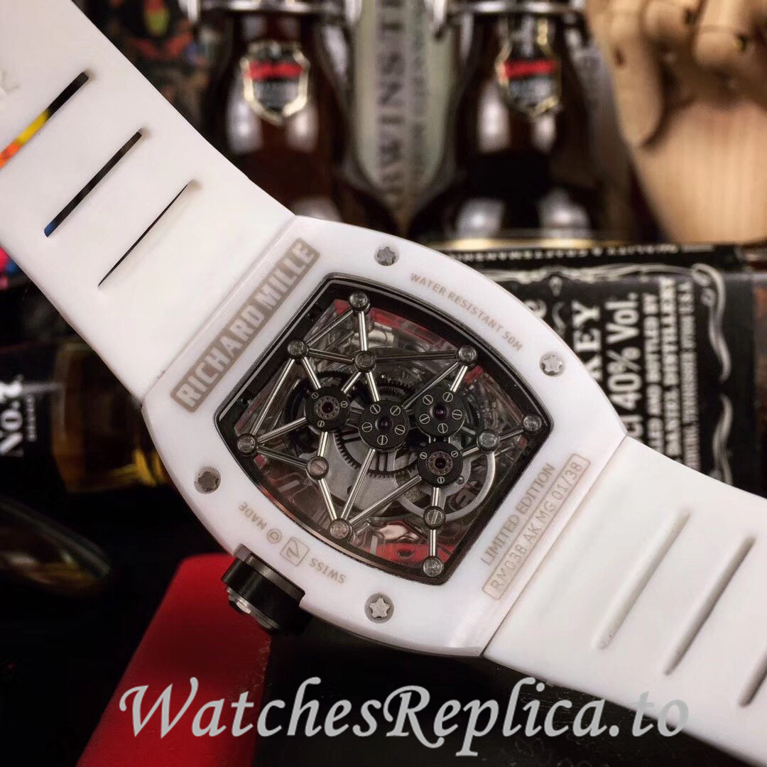 Richard Mille Replica RM012 Rubber strap 50MM - WatchesReplica.is