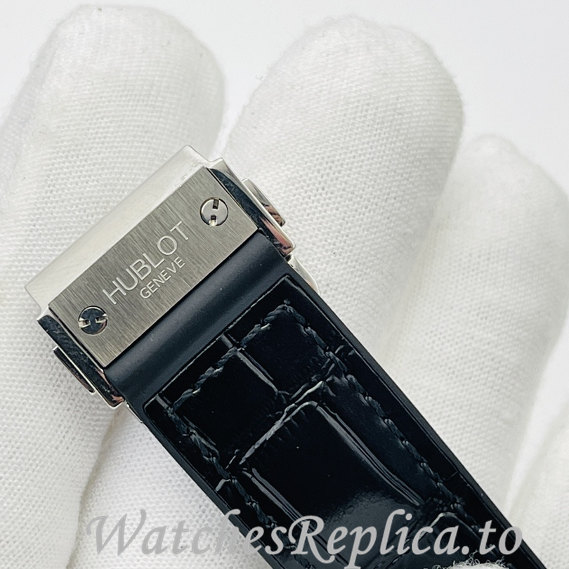 Hublot Replica Big Bang Sang Bleu Leather strap 42MM - WatchesReplica.is