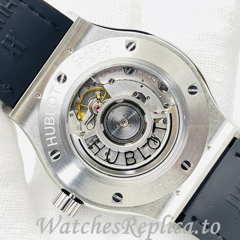 Hublot Replica Big Bang Sang Bleu Leather strap 42MM - WatchesReplica.is