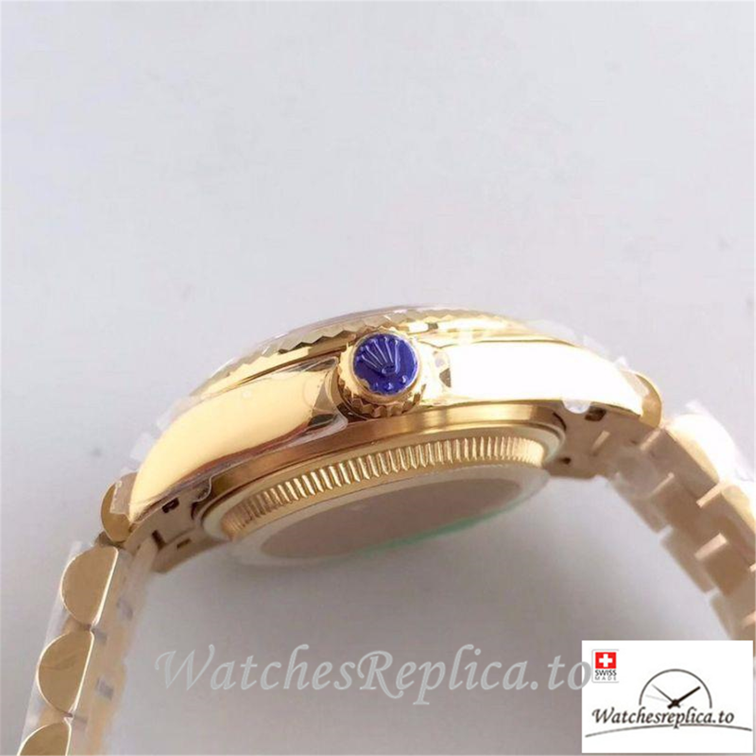 Swiss Rolex Datejust Replica 279138 Yellow Gold Dial 28MM - WatchesReplica.is