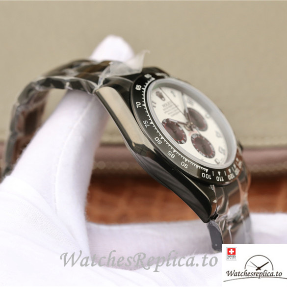 Swiss Rolex Daytona Replica 116598RBOW Stainless steel strap 40MM - WatchesReplica.is