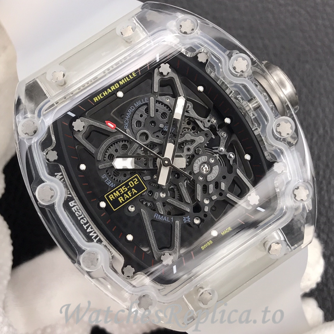 Richard Mille Replica RM055 Rubber strap 50MM - WatchesReplica.is