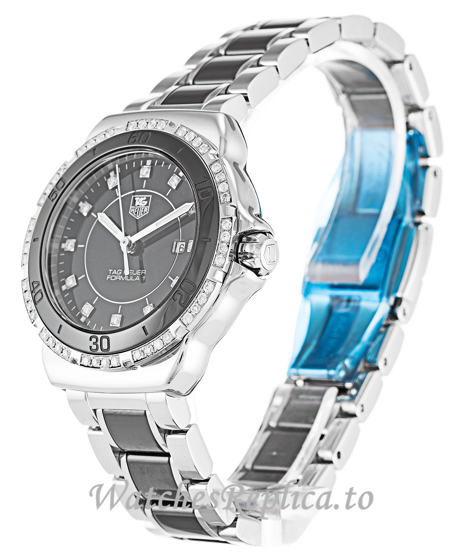 Tag Heuer Formula 1 Black Diamond Dial Sparkling WAH1312.BA0867 32 MM - WatchesReplica.is