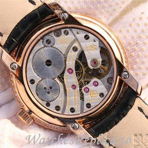 Patek Philippe Replica Complications 4968 Leather strap 33.3MM - WatchesReplica.is