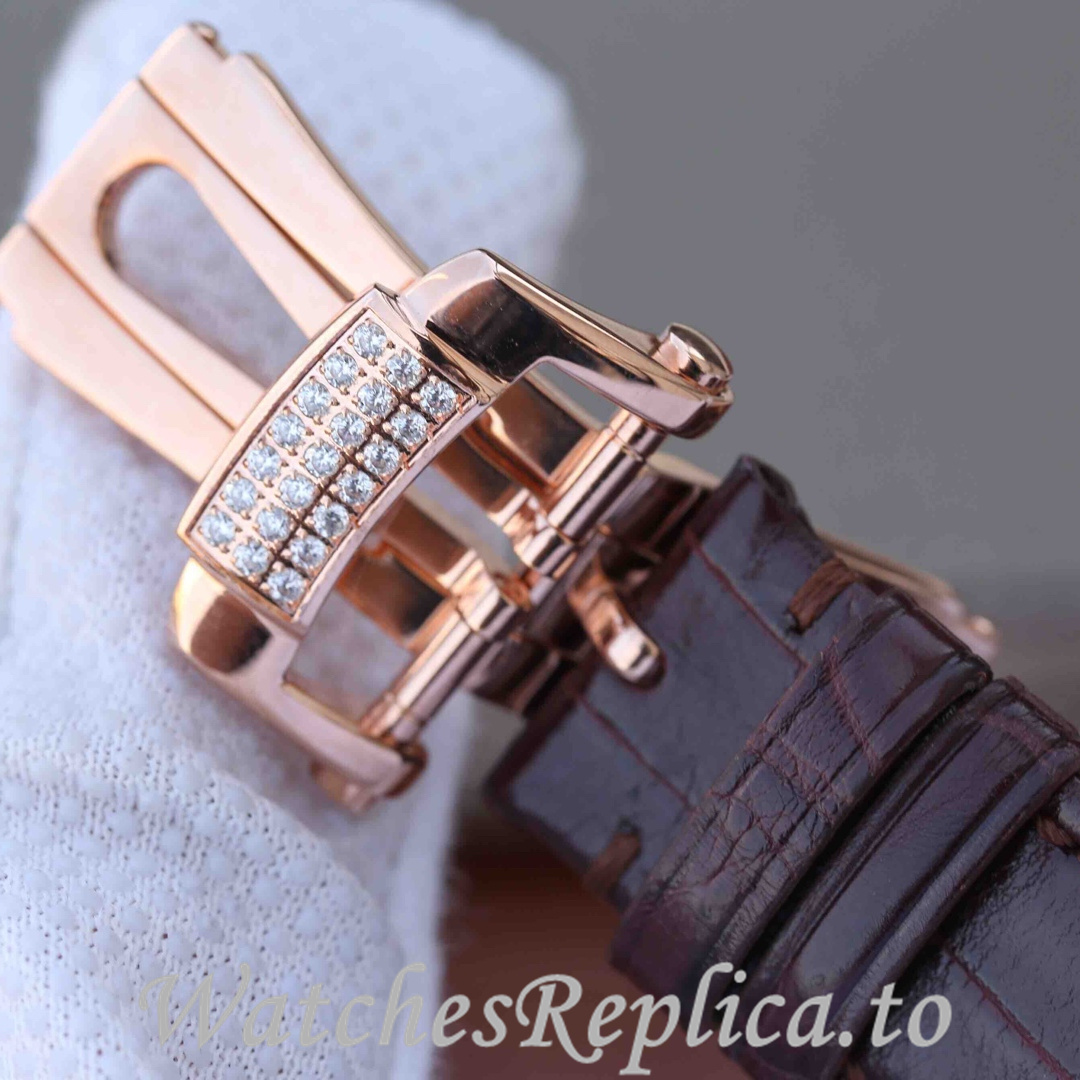 Patek Philippe Replica Nautilus Leather strap 40MM - WatchesReplica.is