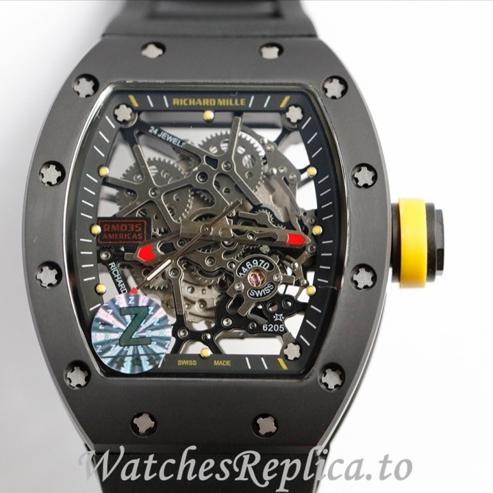 Richard Mille Replica RM035-AMERICA5 Rubber strap 50MM - WatchesReplica.is