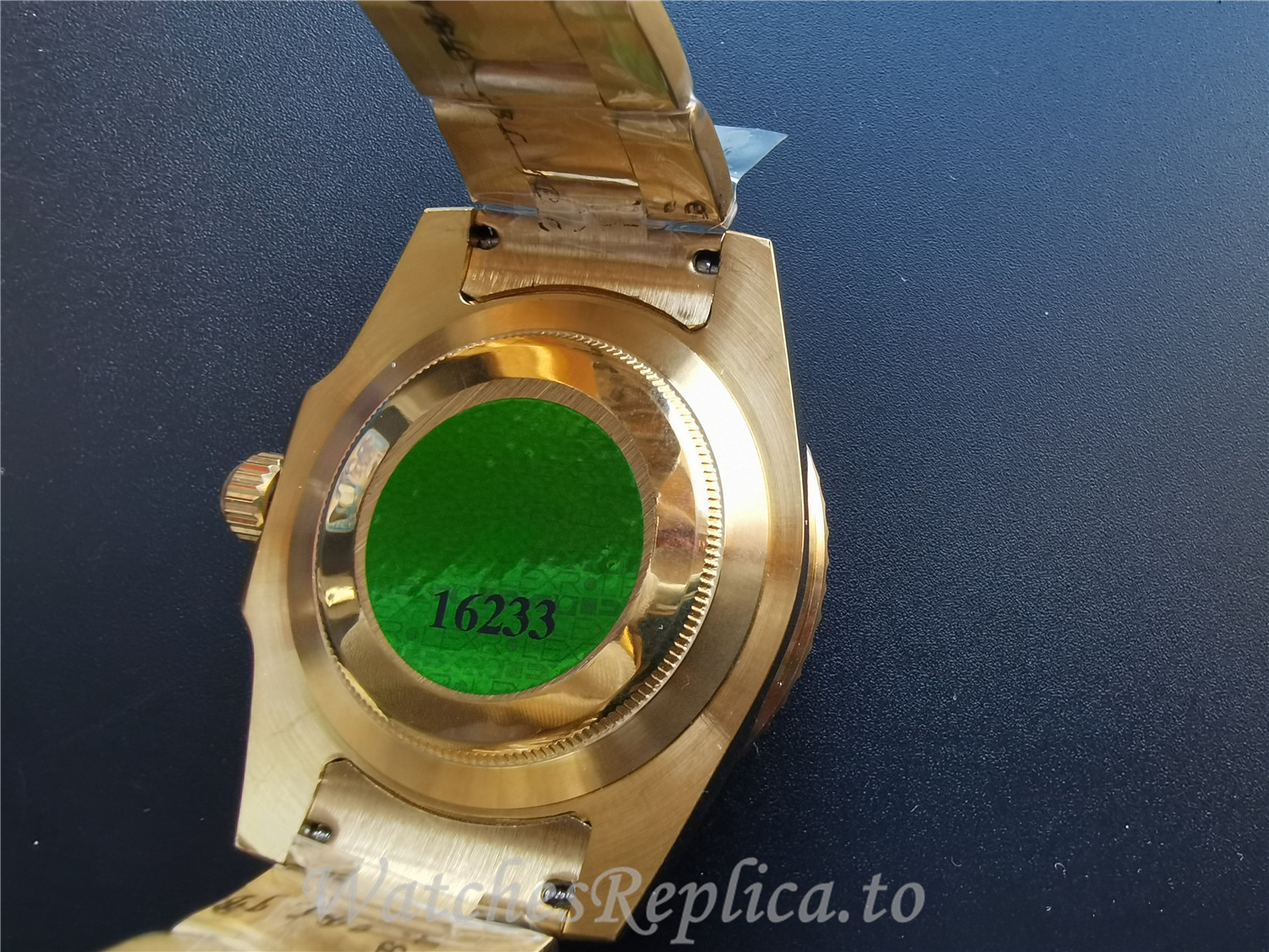 Swiss Rolex Submariner Date Replica 116618LB Gold Strap 40MM - WatchesReplica.is