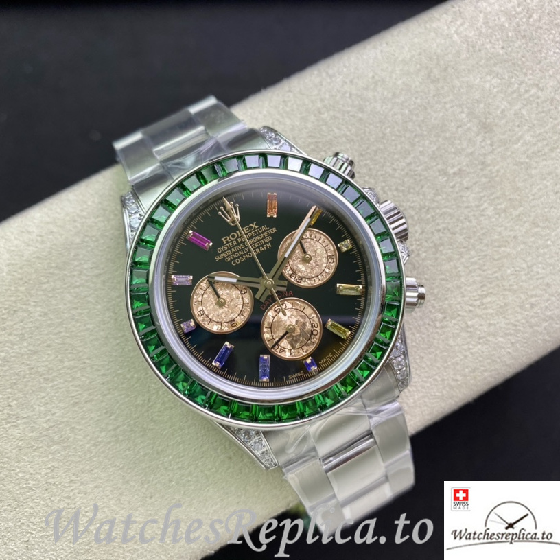Swiss Rolex Daytona 116598RBOW Replica Stainless steel strap 40MM - WatchesReplica.is