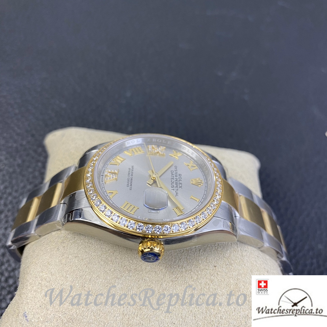 Swiss Rolex Datejust Replica 126233 Stainless steel strap 36MM - WatchesReplica.is