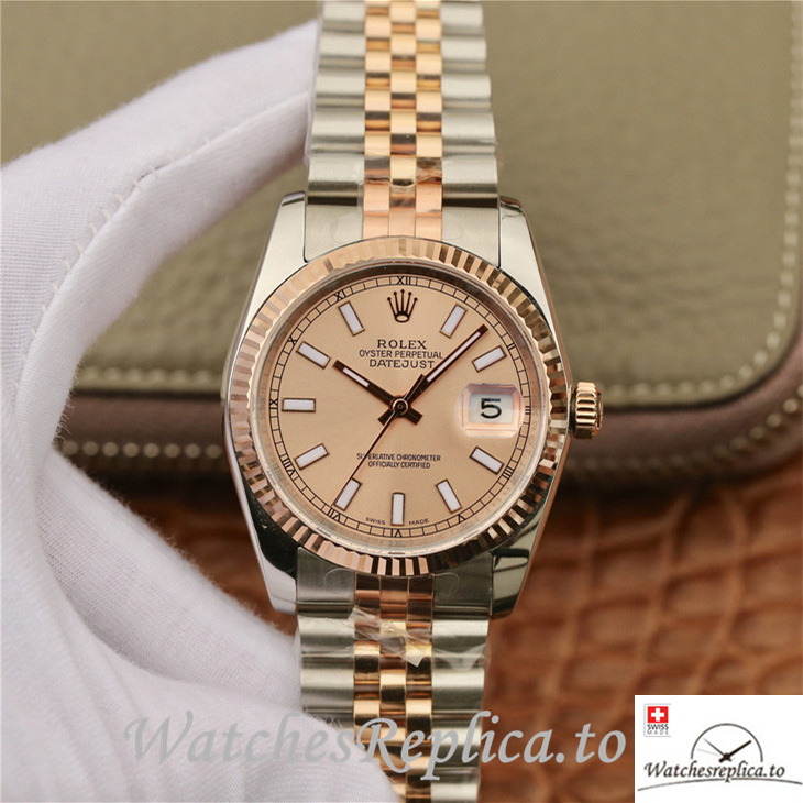Swiss Rolex Datejust Replica 116231-0062 Stainless steel strap 36MM - WatchesReplica.is