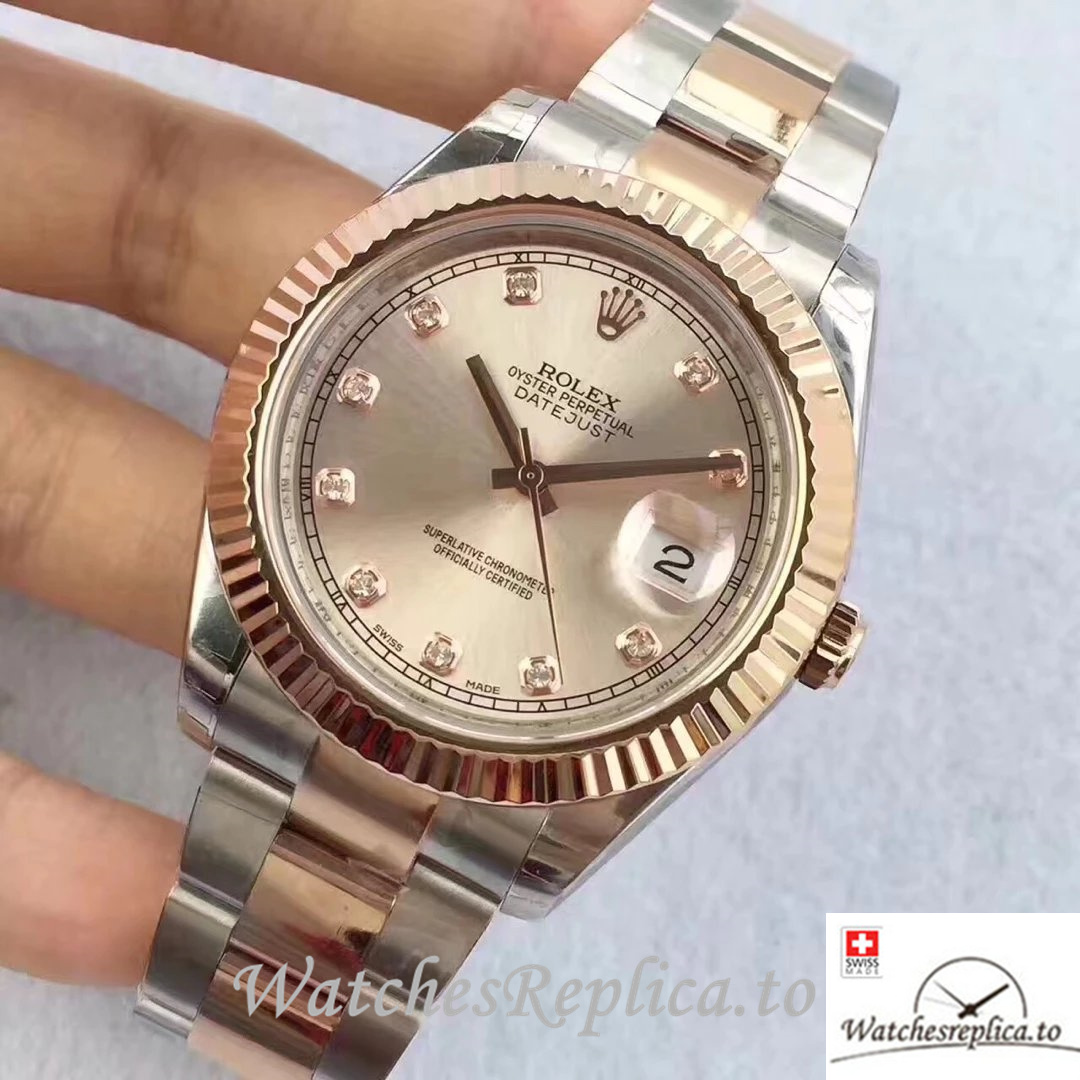 Swiss Rolex Datejust Replica 126331-0007 Stainless steel strap 41MM - WatchesReplica.is