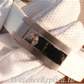 Swiss Rolex Yacht Master Replica Rubber strap 37MM - WatchesReplica.is
