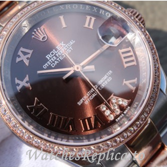 Swiss Rolex Datejust Replica 178383 Stainless steel strap 31MM - WatchesReplica.is