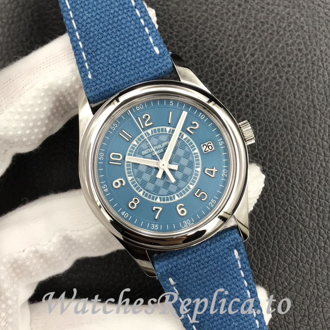 Patek Philippe Replica 6007 Canvas strap 40MM - WatchesReplica.is