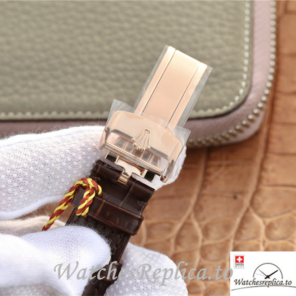 Swiss Rolex Day-Date Replica 118135 Leather strap 36MM - WatchesReplica.is