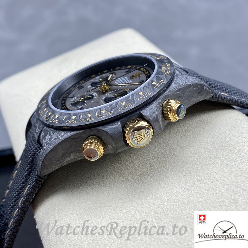 Swiss Rolex Daytona Avia Grey Replica Canvas strap 40MM - WatchesReplica.is