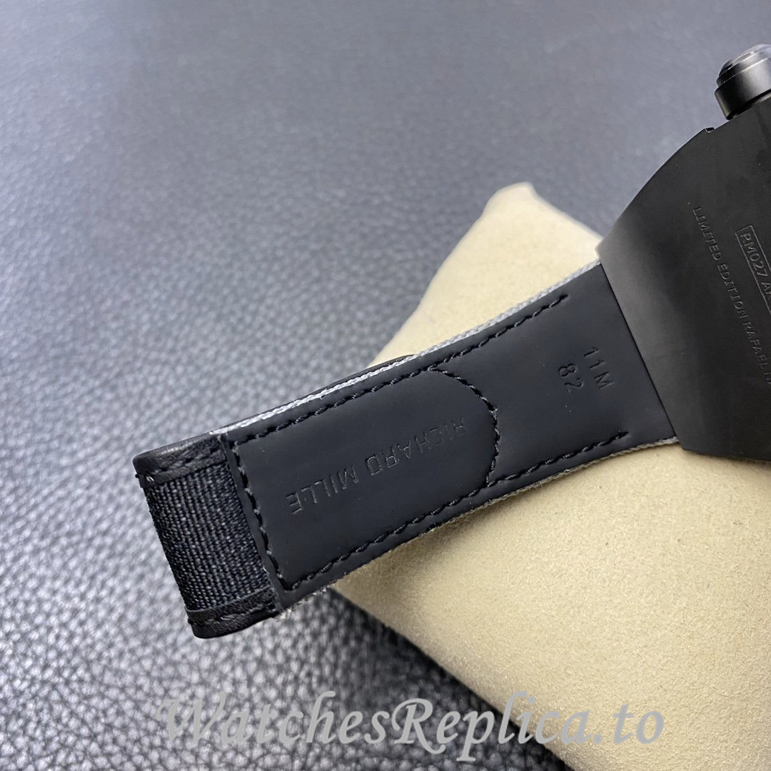 Richard Mille Replica RM027 Canvas strap 40MM - WatchesReplica.is
