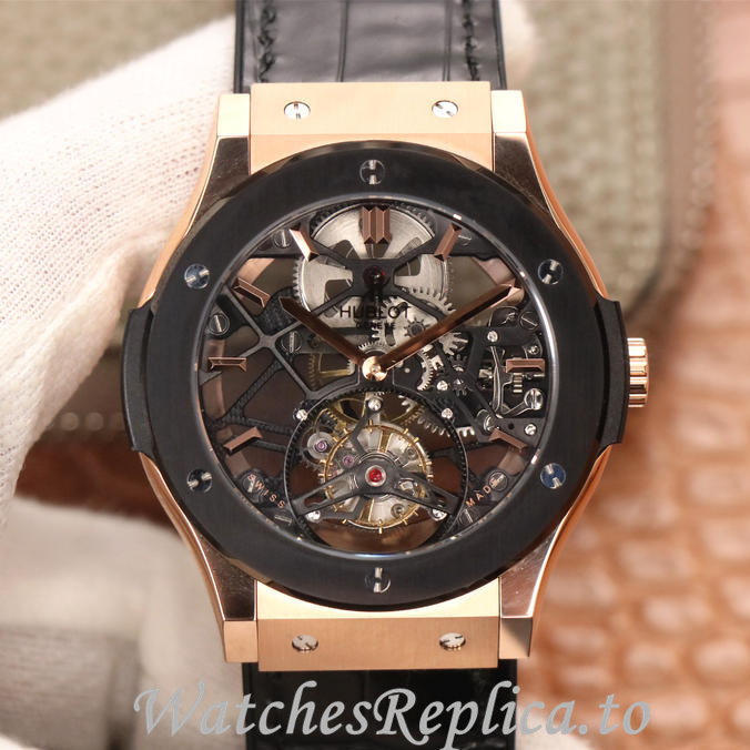 Hublot Replica Classic Fusion Series Leather strap 45MM - WatchesReplica.is