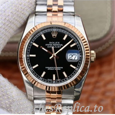 Swiss Rolex Datejust Replica 126331 Stainless steel strap 36MM - WatchesReplica.is