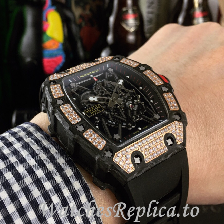 Richard Mille Replica RM035-02 Rubber strap 50MM - WatchesReplica.is