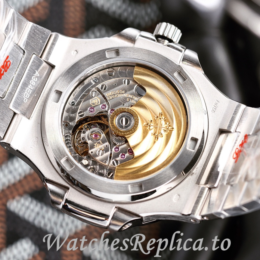 Patek Philippe Replica Nautilus 5711 Diamonds paved strap 40MM - WatchesReplica.is