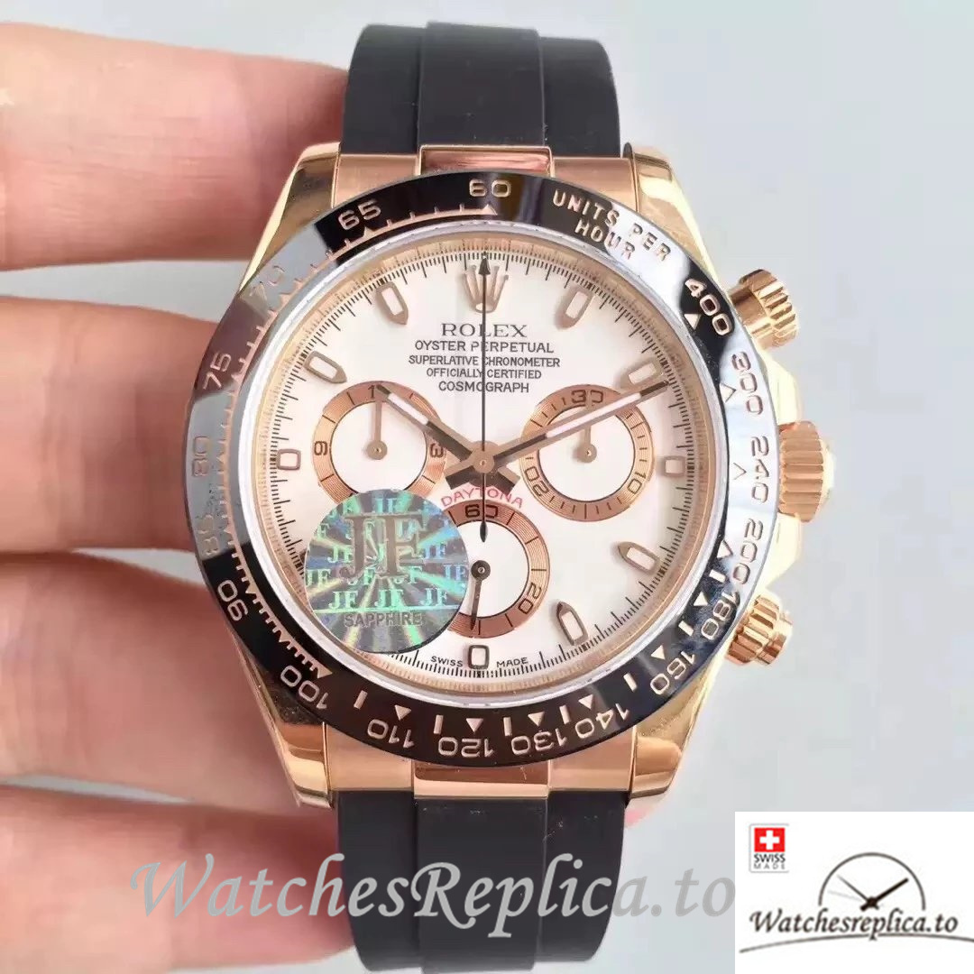 Swiss Rolex Daytona Replica 116515 Rubber strap 40MM - WatchesReplica.is