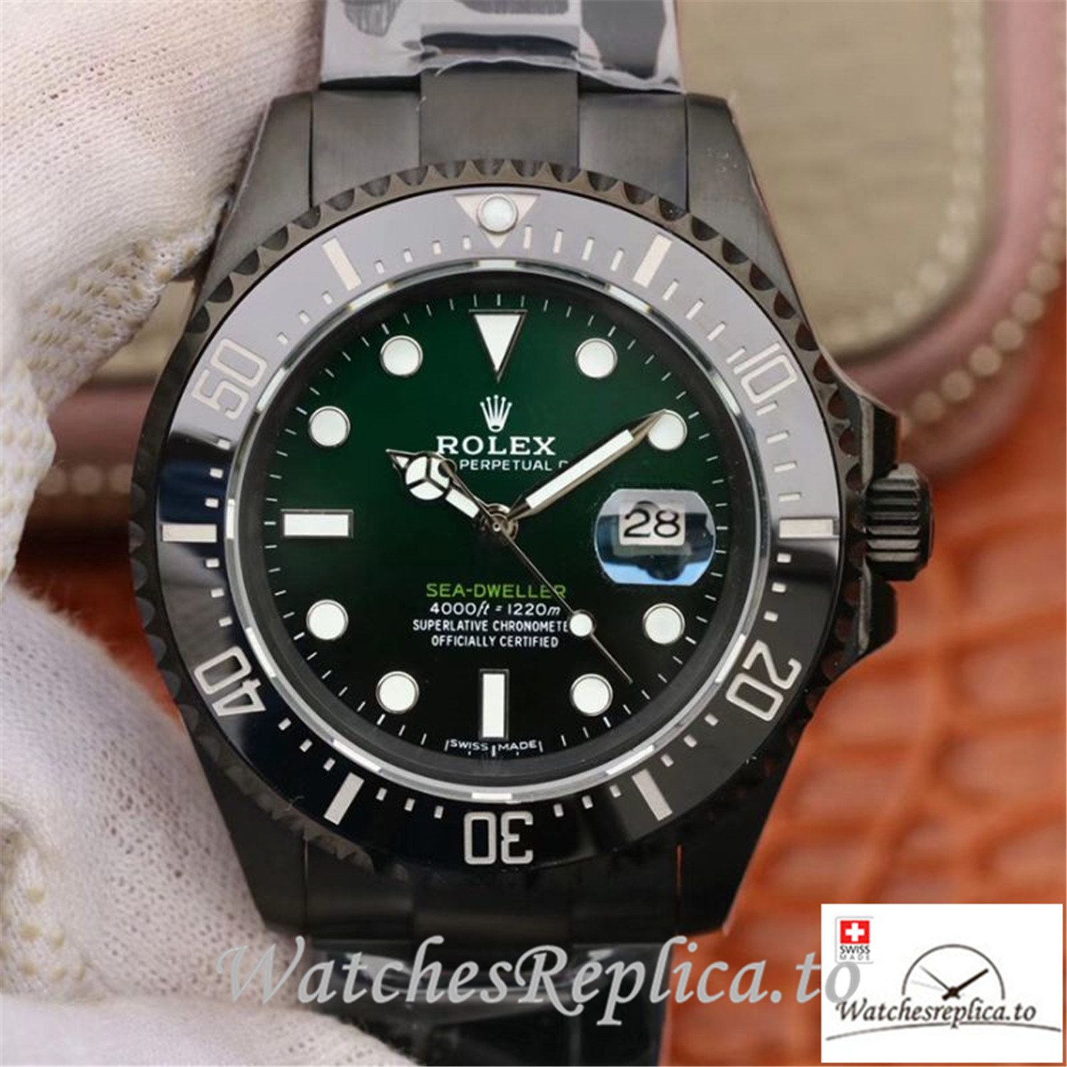 Swiss Rolex Sea-Dweller Deepsea Replica 11666001 Black Bezel 44MM - WatchesReplica.is
