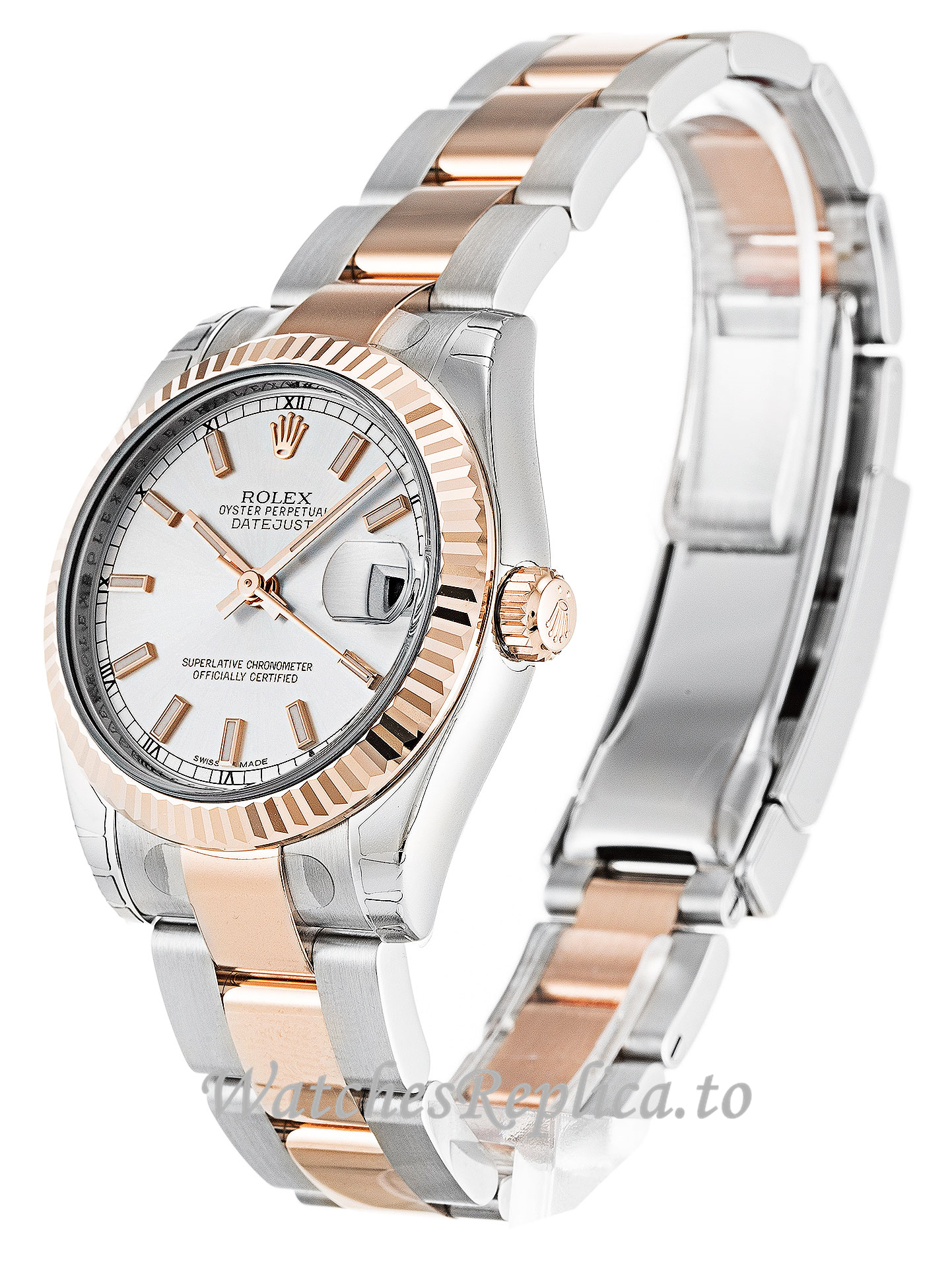 Rolex Mid Size Datejust Silver Dial 178271 - WatchesReplica.is