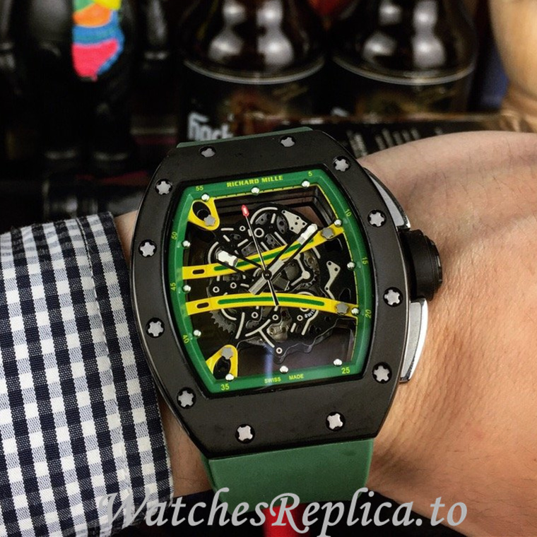 Richard Mille Replica RM61-01 Rubber strap 50MM - WatchesReplica.is