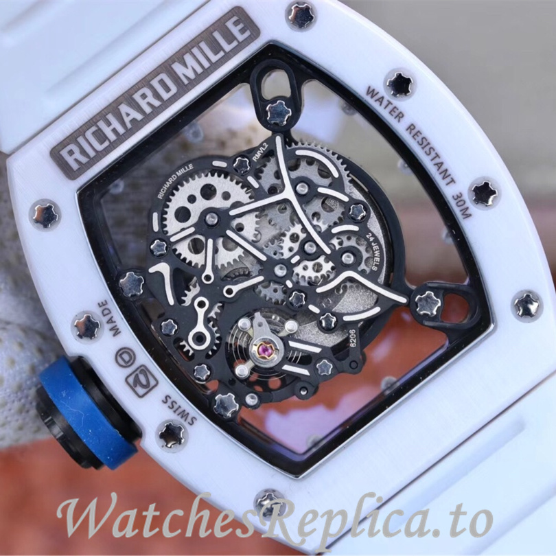 Richard Mille Replica RM055 Rubber strap 50MM - WatchesReplica.is