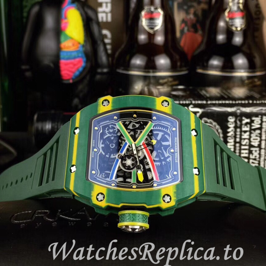 Richard Mille Replica RM67-02 Rubber strap 38.70x47.52MM - WatchesReplica.is