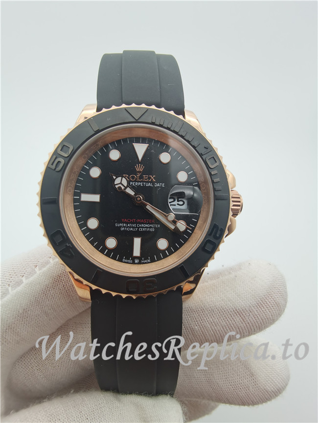 Swiss Rolex Yacht Master Replica 116655 001 Black Bezel 40MM - WatchesReplica.is
