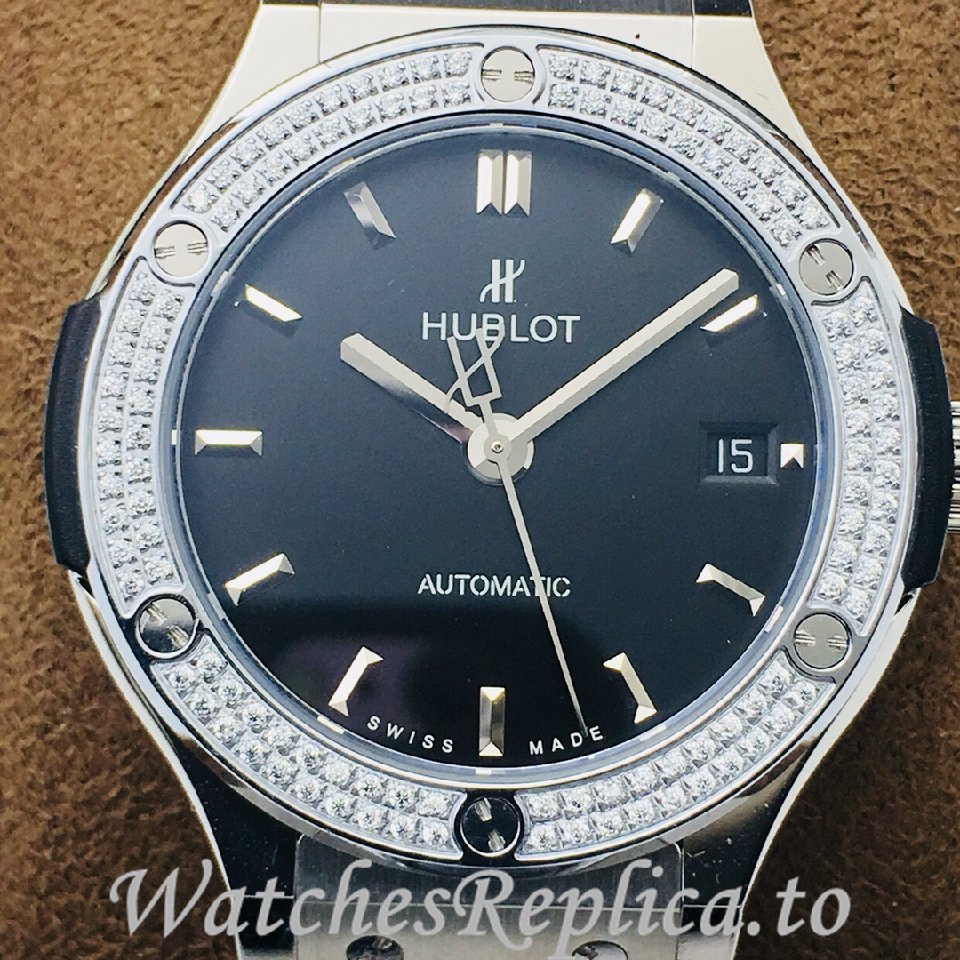 Hublot Replica Classic-Fusion-Series Leather strap 38MM - WatchesReplica.is
