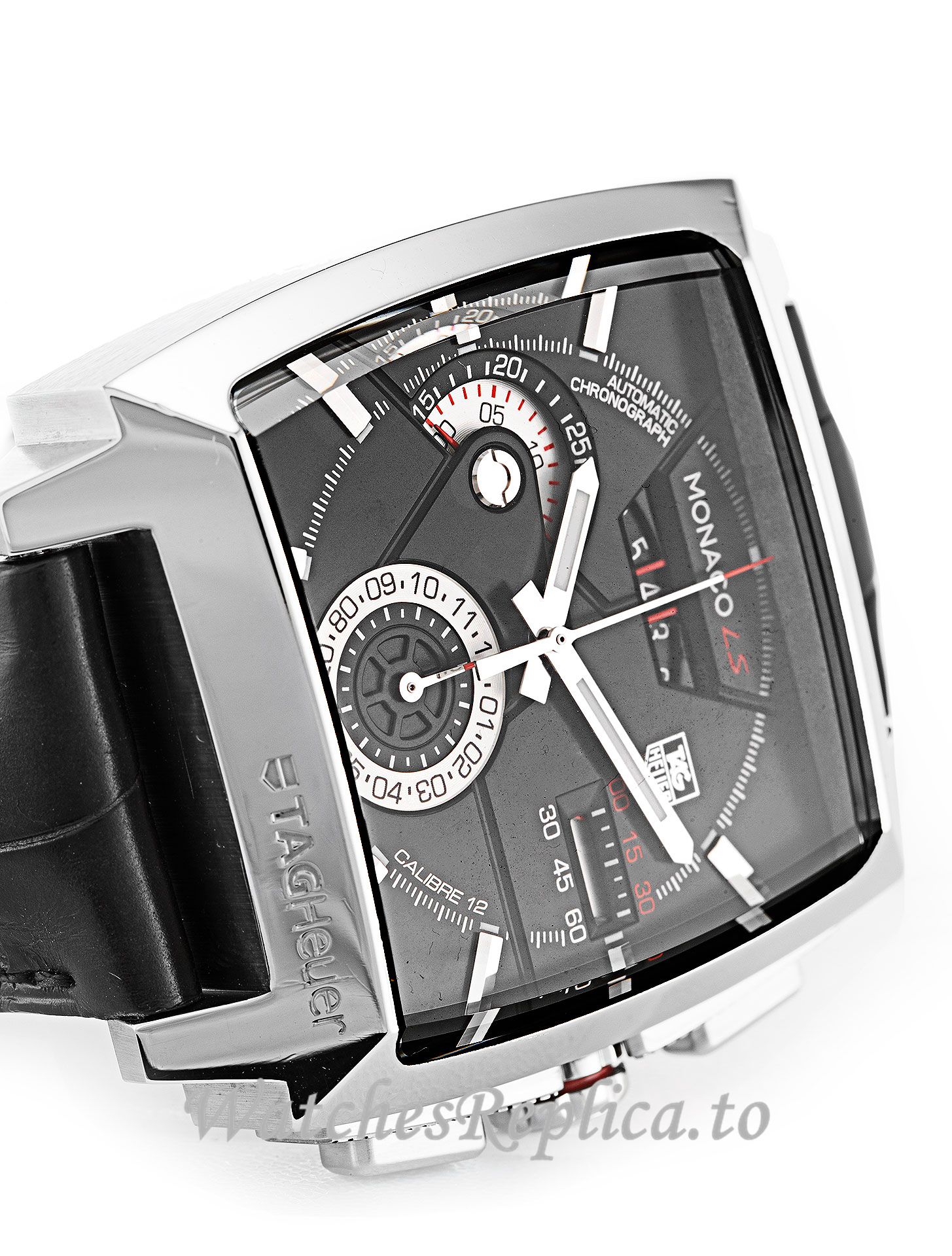 Tag Heuer Monaco Black Dial CAL2110.FC6257-40.5 MM - WatchesReplica.is