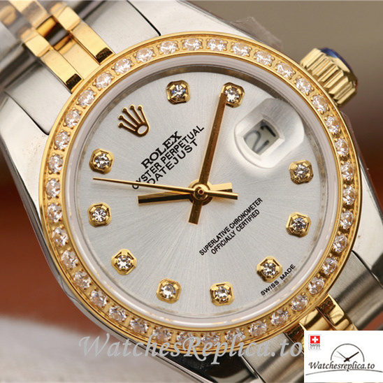 Swiss Rolex Datejust 279383RBR Stainless steel strap 28MM - WatchesReplica.is