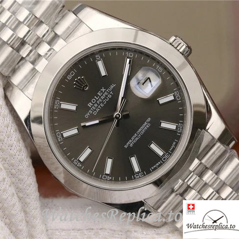 Swiss Rolex Datejust Replica 126300-0008 Stainless steel strap 41MM - WatchesReplica.is