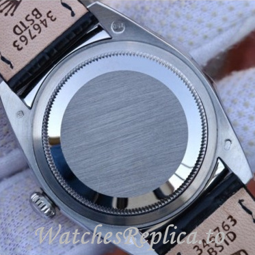 Swiss Rolex Day Date Replica 118135 Leather strap 36MM - WatchesReplica.is