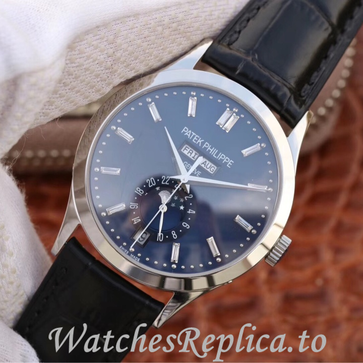 Patek Philippe Replica Complications 5396 Leather strap 38.5MM - WatchesReplica.is