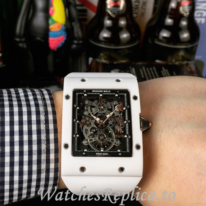 Richard Mille Replica RM016 Rubber strap 50MM - WatchesReplica.is