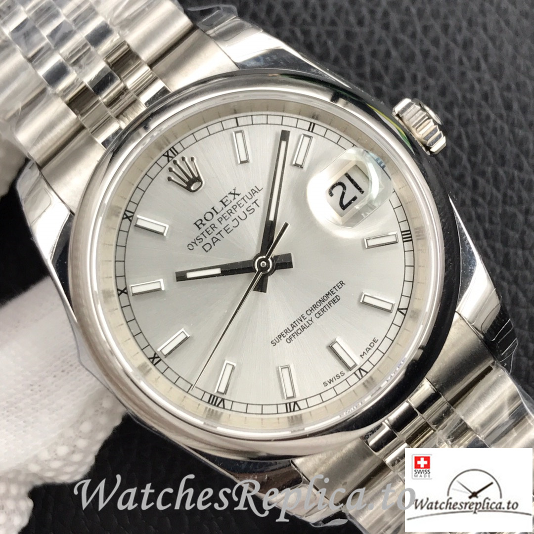 Swiss Rolex Datejust 126334 Replica Stainless steel strap 41MM - WatchesReplica.is