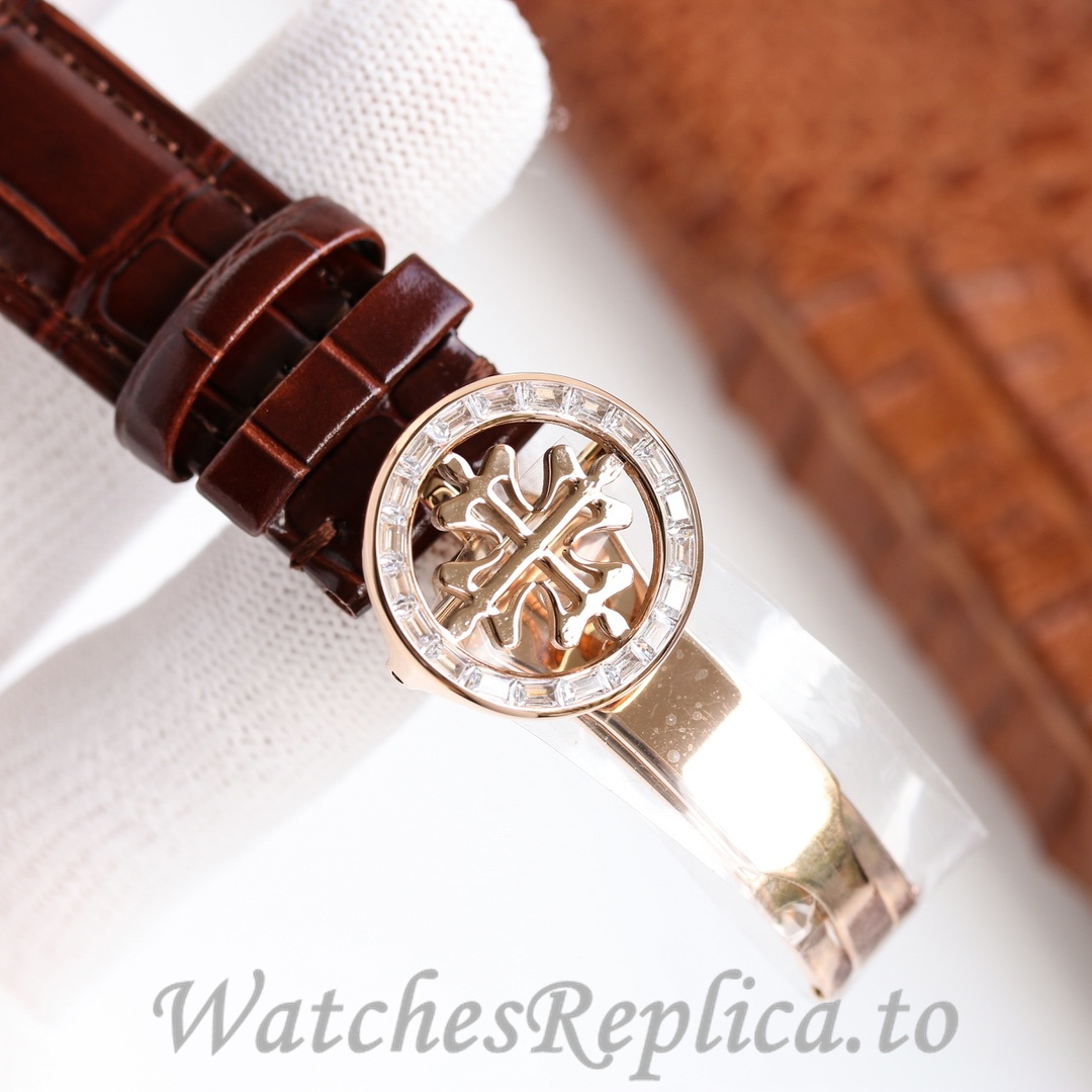 Patek Philippe Replica Complications 5073P Leather strap 42MM - WatchesReplica.is
