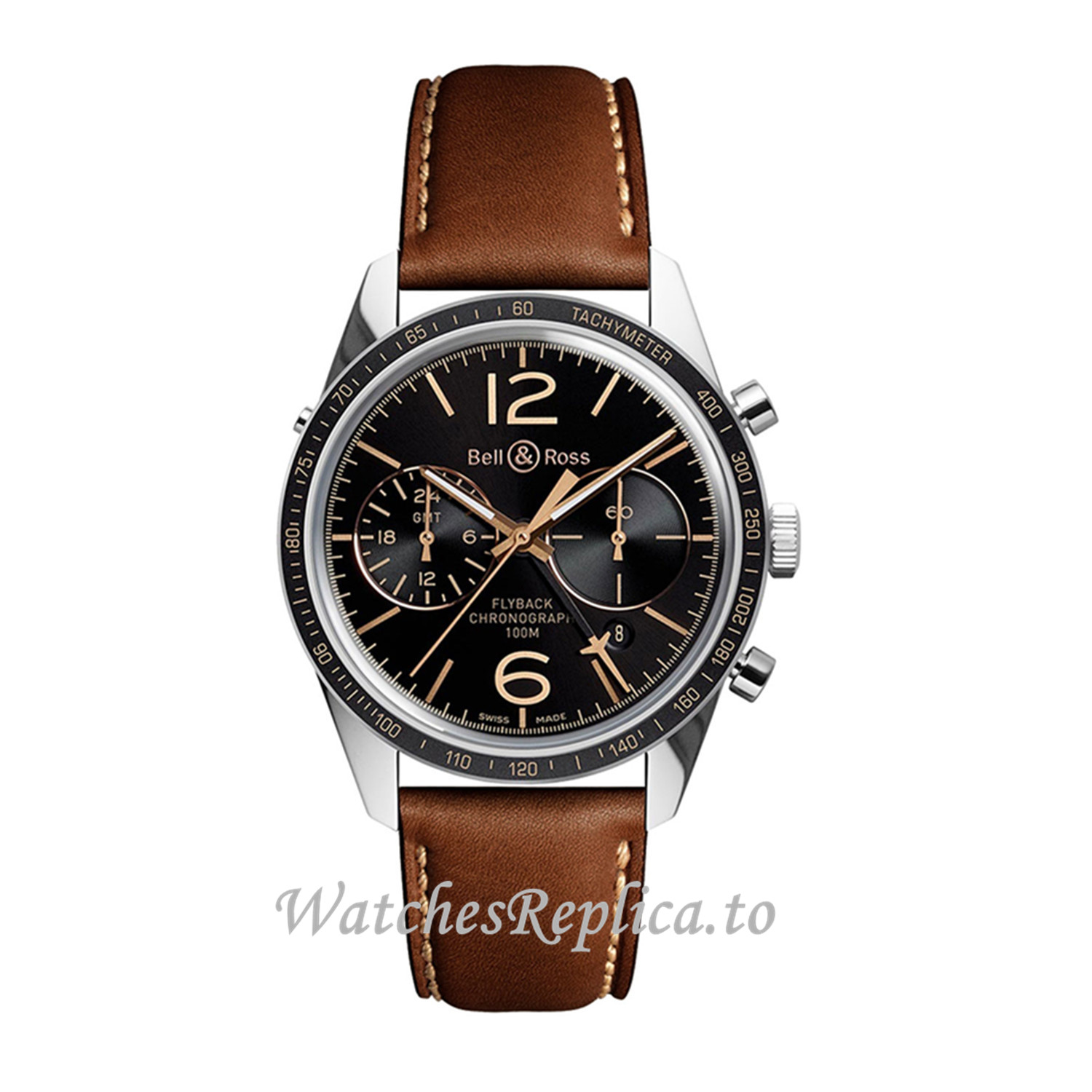 Bell Ross Replica Watch BRV126-FLY-GMT/SCA 43MM - WatchesReplica.is