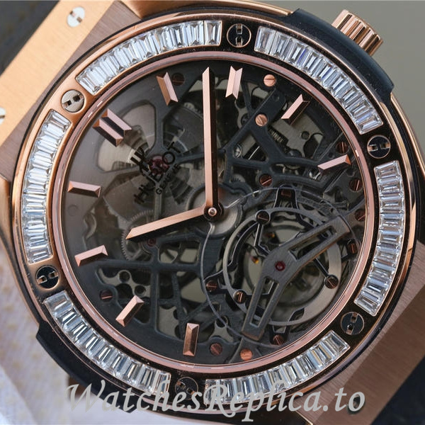 Hublot Replica HUBLOT Leather strap 42MM - WatchesReplica.is