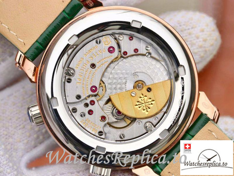 Swiss Patek Philippe Grand Complications Replica 5102PR 001 Green Strap 43MM - WatchesReplica.is