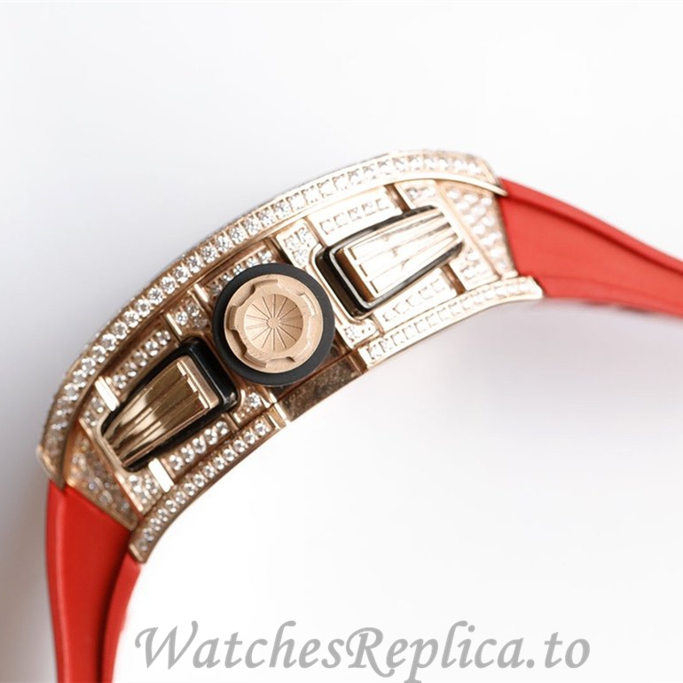 Richard Mille Replica RM011 Rubber strap 50MM - WatchesReplica.is