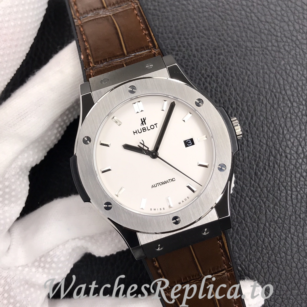 Hublot Replica Classic Fusion Series Leather strap 45MM - WatchesReplica.is