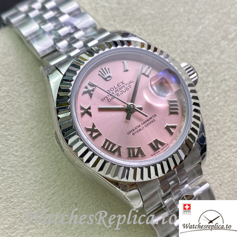 Swiss Rolex Datejust M279174-0017 Replica Stainless steel strap 28MM - WatchesReplica.is
