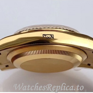 Swiss Rolex Day Date Replica 128238 Yellow Gold strap 36MM - WatchesReplica.is