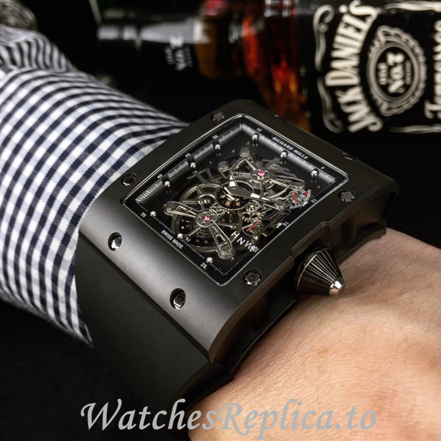 Richard Mille Replica RM016 Rubber strap 50MM - WatchesReplica.is