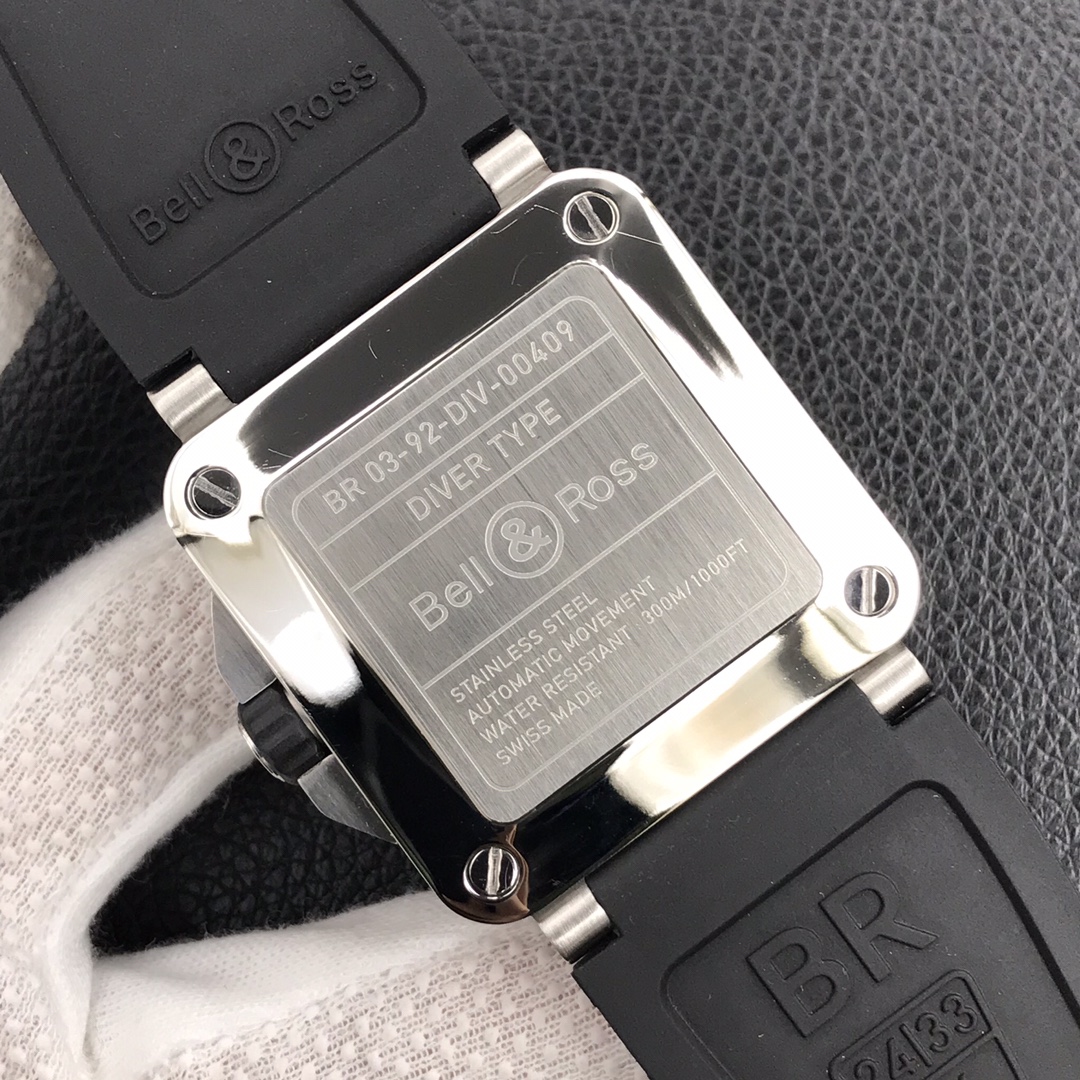 Bell Ross Replica BR 03 BR0392-CAMO-CE/SRB Rubber strap 42MM - WatchesReplica.is